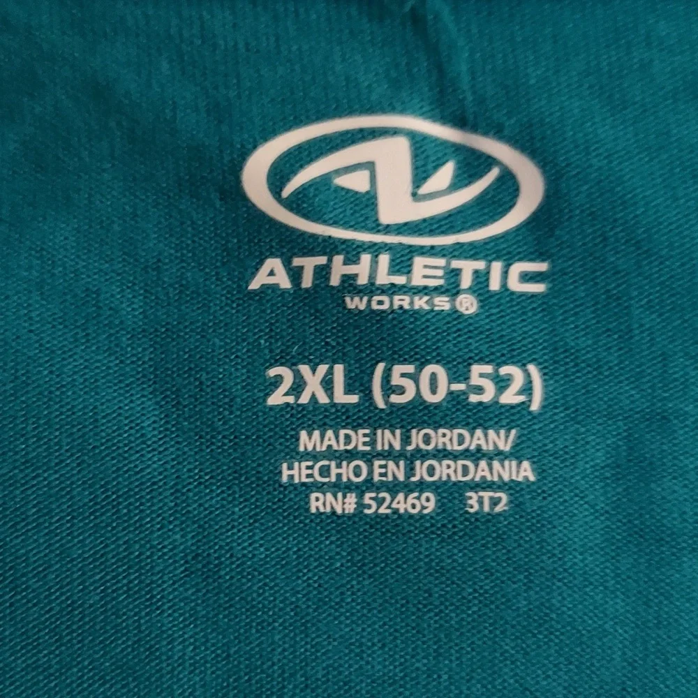 Men's Teal T-Shirt 2xl (2ct) - Picture 3 of 3